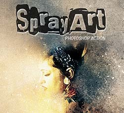 极品PS动作－喷绘艺术(含高清视频教程)：SprayArt - Photoshop Action